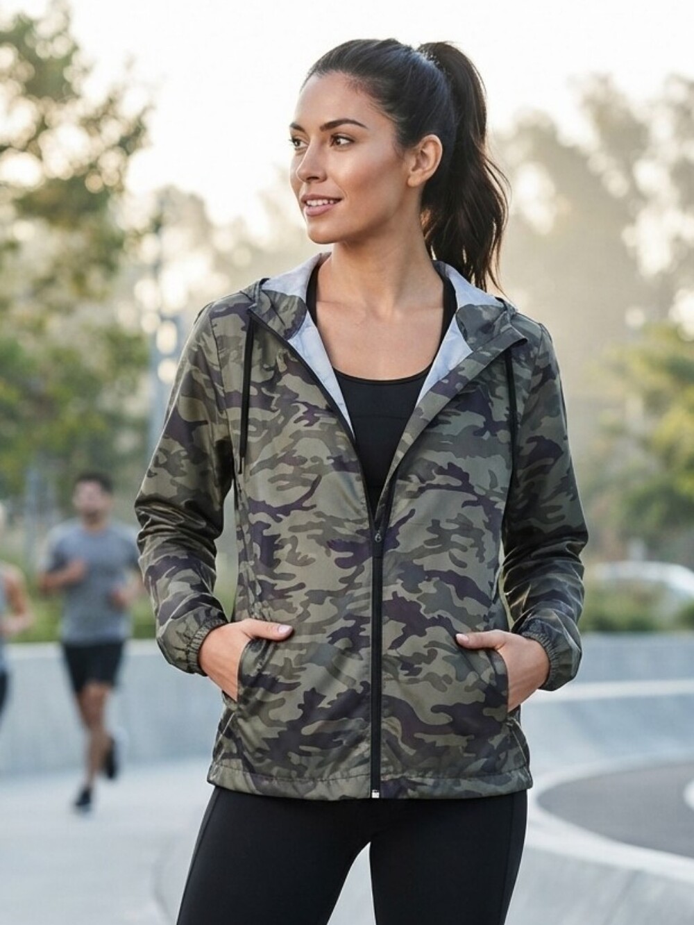 NWT Burnside Stormbreaker Camouflage Windbreaker Jacket - Size XL